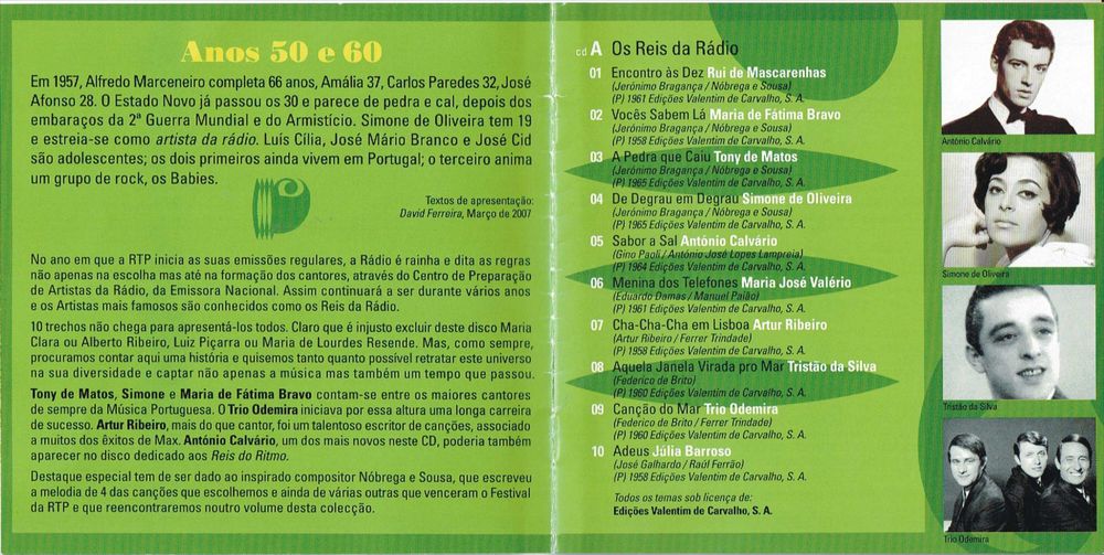 O Melhor Da Música Portuguesa - Vol. 04 - Os Anos 50/60