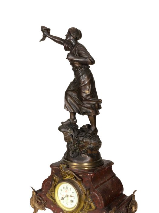 Relógio Estátua Liberdade Mulher, Século XIX