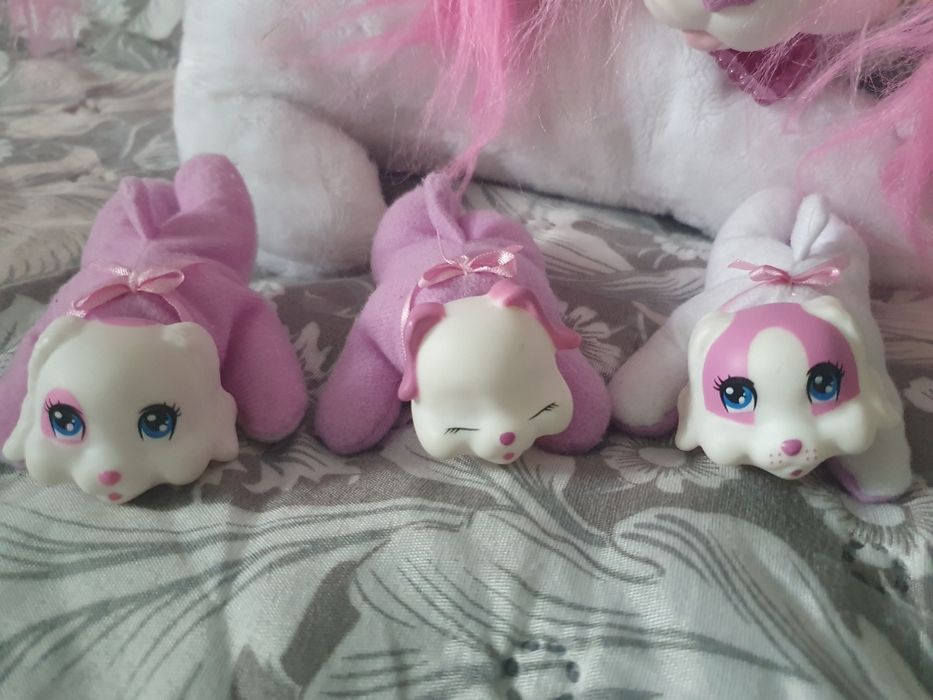 Psia mama ze szczeniakami puppy surprise piesek pies Mandy