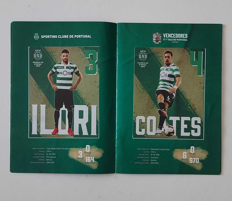 Cadernetas Completas Sporting: Plantel 07-08, Taça 2019