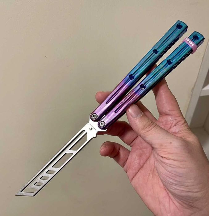 Kraken v3 Титан от Armed Shark тренировочных ножей бабочка балисонг