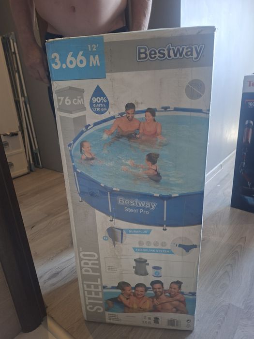 Basen ogrodowy z pompą nowy