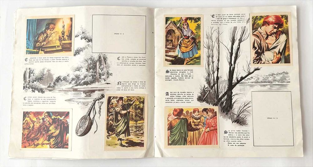 Caderneta de cromos CAMÕES 1ª edição! Quase completa. Em muito bom estado geral.