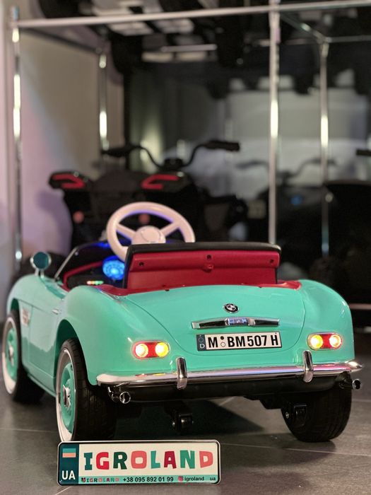 Дитячий електромобіль BMW 507 Retro 12V  2×35W| пульт   MP3/USB/SD/AUX