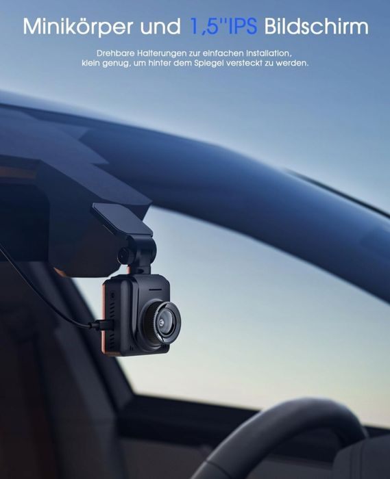 Kamera samochodowa WiFi 2K szeroki kąt widzenia