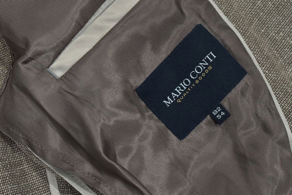 Mario Conti Lniana Marynarka Męska Fano Massimo Blazer 54