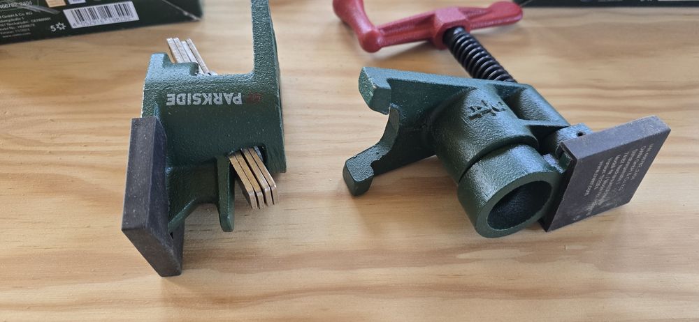 Prensas de aperto para tubo 3/4, Parkside (novas)