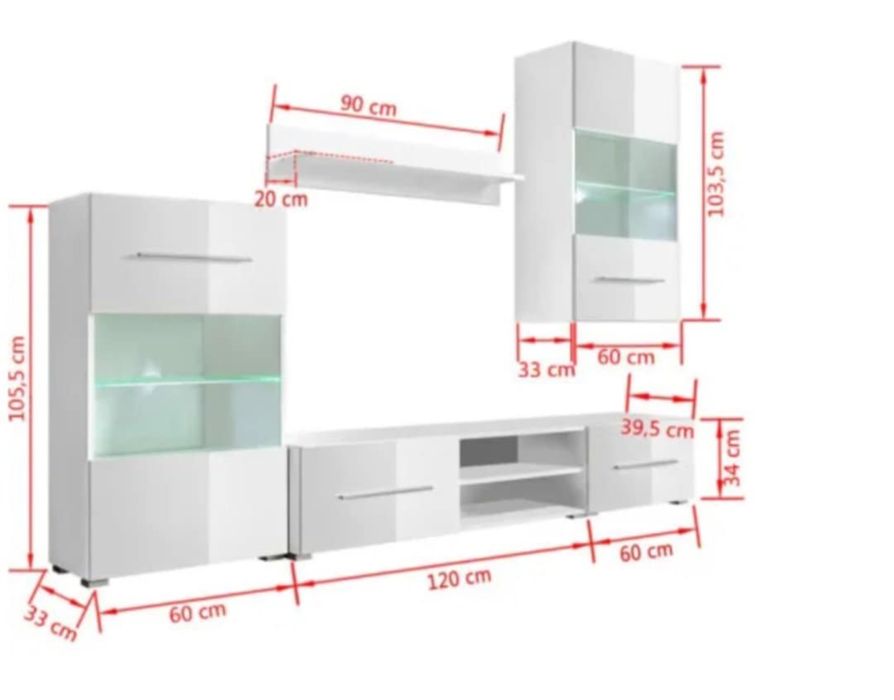 Komplet mebli salonowych