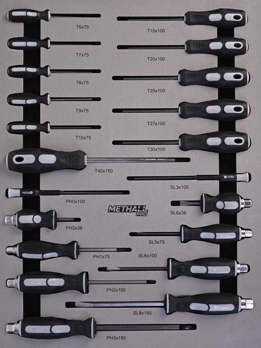 Profesjonalna Szafka Narzędziowa Methall Pro 256el 7 szuflad / wózek