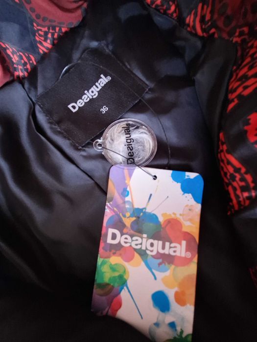 Kurtka puchowa zimowa przejściowa desigual roz.S