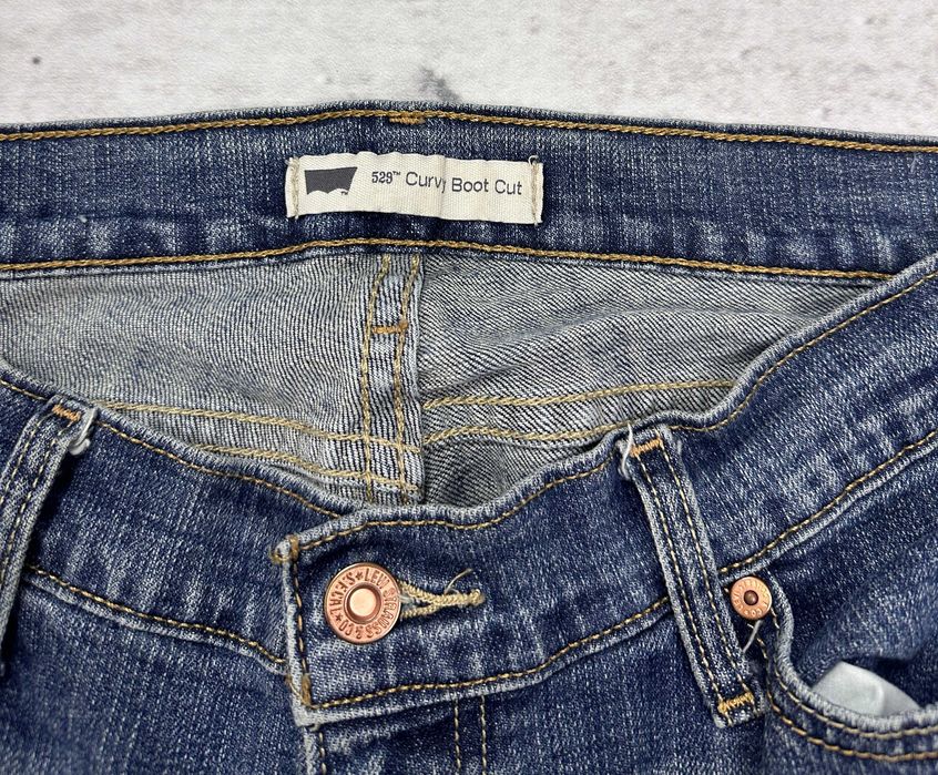 Spodnie jeansowe LEVIS 529 curvy bootcut szerokie flared r. 32/30