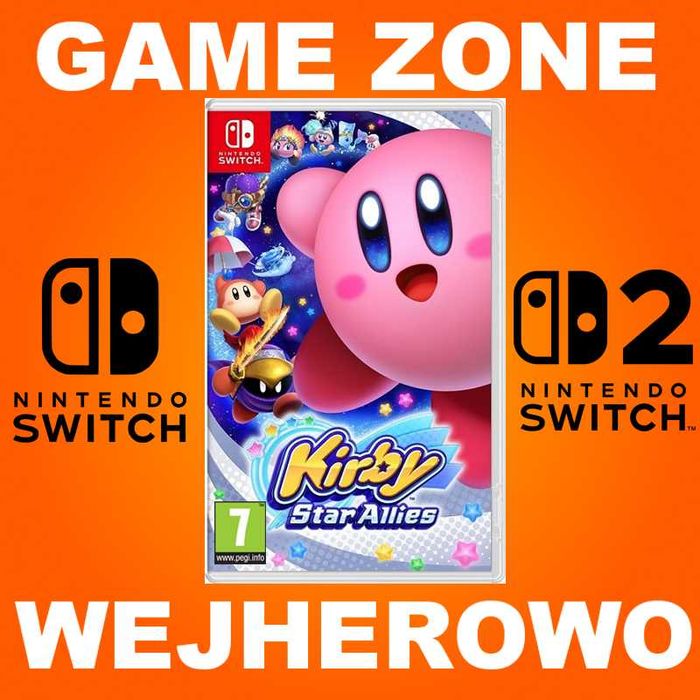 KIRBY Star Allies Nintendo SWITCH + Lite + Oled + SWITCH 2 = Wejherowo