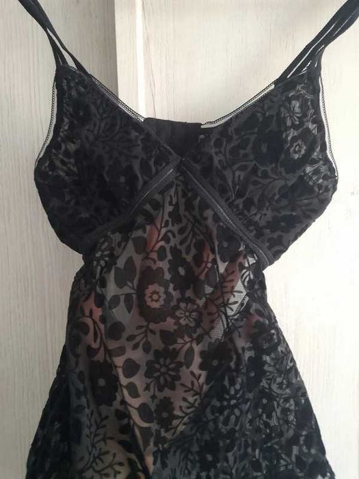 Sexi czarne koronkowe body rozm XS Cubus