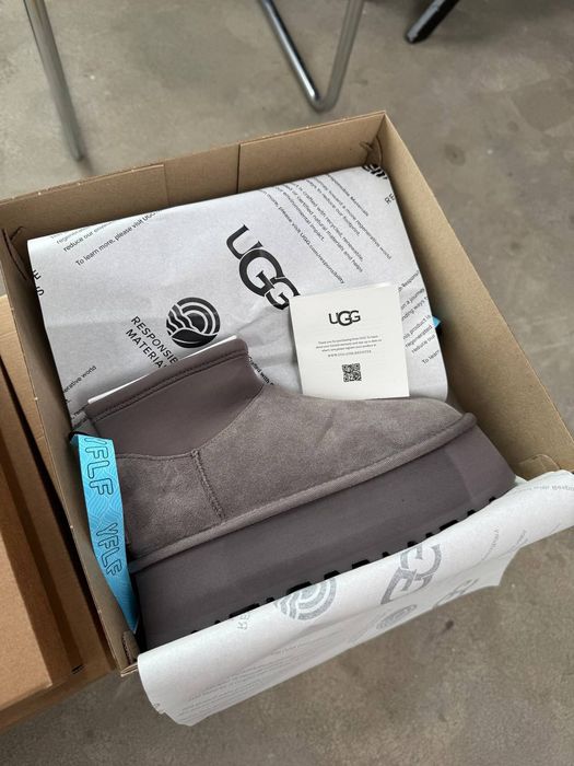 Угги жіночі UGG dipper boots grey 5см