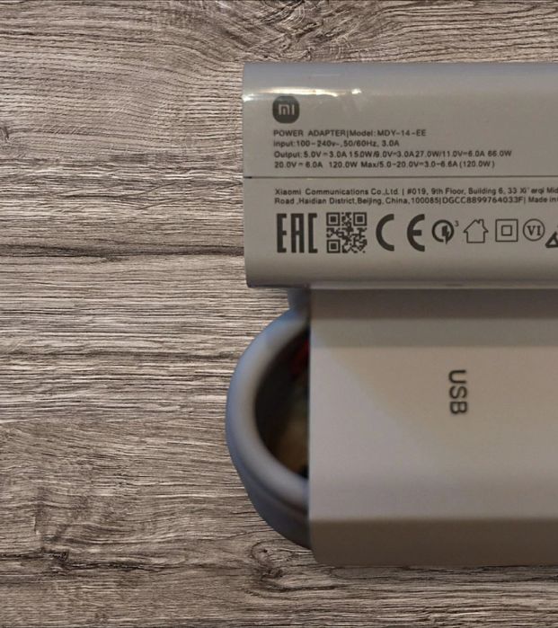 Oryginalna ładowarka Xiaomi 120 W   plus przewód USB  typu A do C