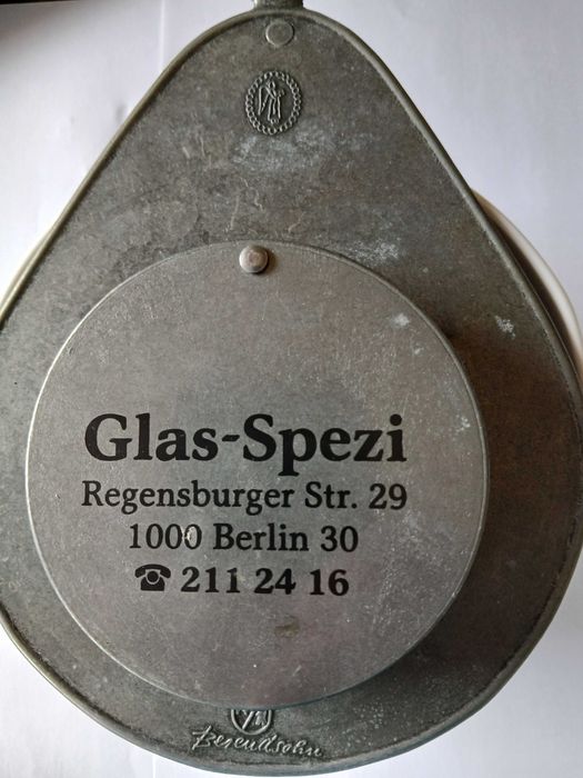 Stary zegar ścienny Berendsohn w stylu vintage + GRATIS-kieszonkowy
