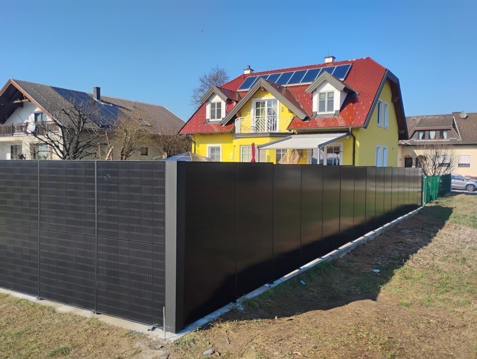 Ogrodzenie Fotowoltaiczne Płot PV Bifacial 2w1 | Kompletne Instalacje z Magazynem Energii, Pionowy System