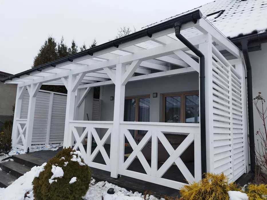 zadaszenie tarasu poliwęglan lity jak szkło solidnie i kompleksowo