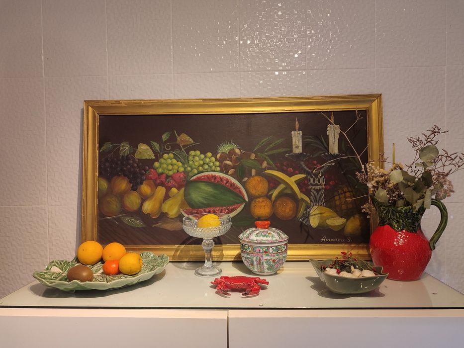 Pintura a óleo 109cmx59cm