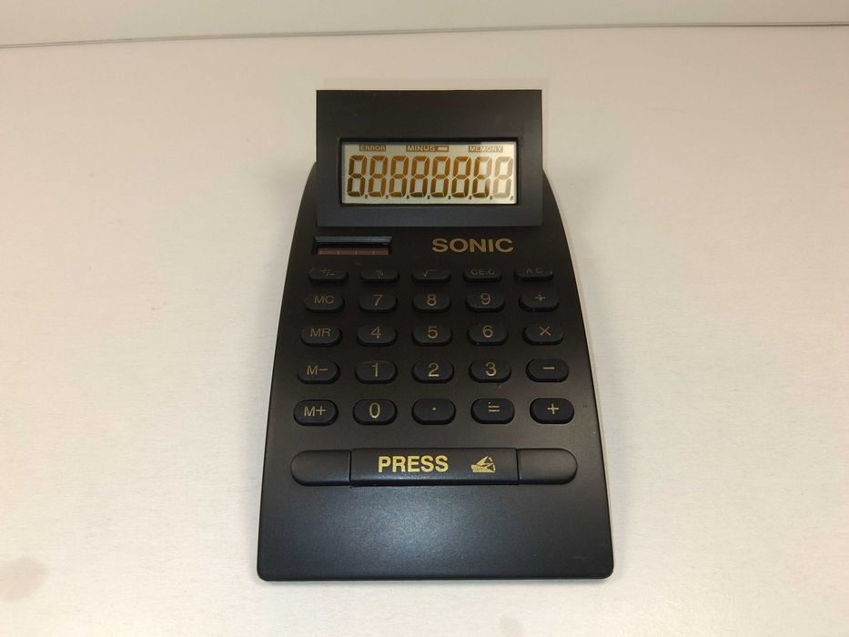 N292 Kalkulator Biurkowy Sonic Elektroniczny Wyświetlacz LCD SolarDual