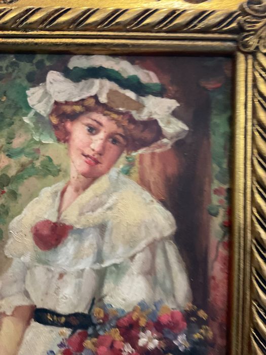 Pintura oleo on board assinada 20x25 cm