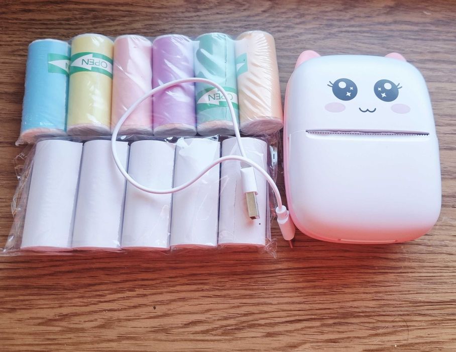 Mini drukarka wraz z rolkami