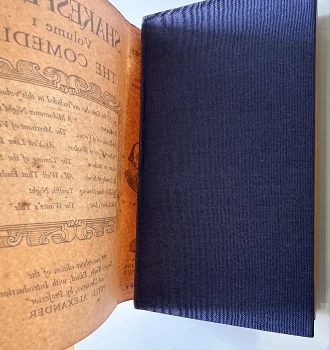 Livro antigo - edicao shakespeare volume I - capa dura