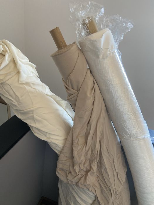 Lote de 3 rolos de tecido