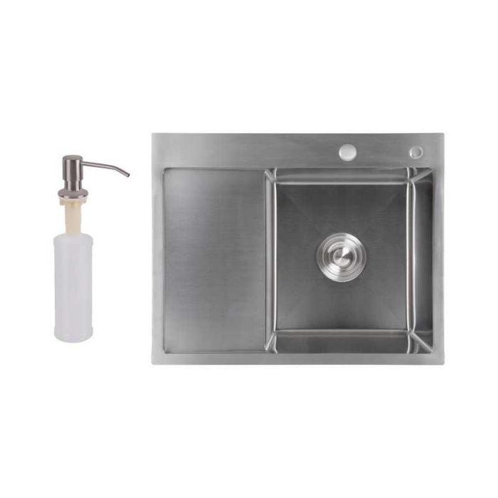 Мийка для кухні Lidz  Handmade H6350L   Brushed Steel 3,0/1,0 мм