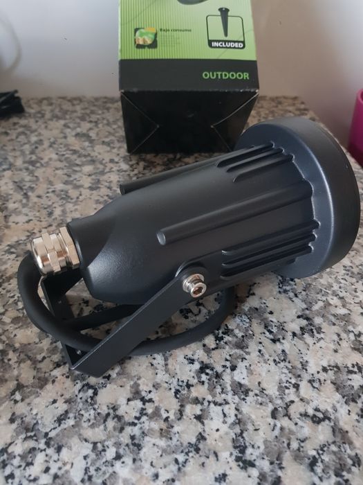 Foco Projetor Aluminio GU10 LEDS-C4 - Exterior - Preto