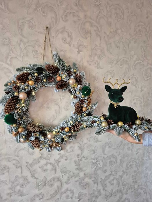 Різдвяні вінки ручної роботи — створіть святкову атмосферу в домі!