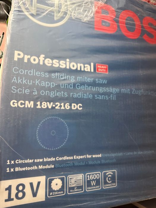 Serra de esquadria bosch G18VCM 18V-216DC