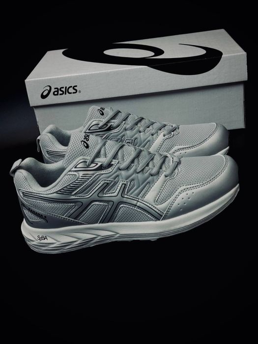 Мужские кроссовки Asics Gel серые комфортные кросовки асикс