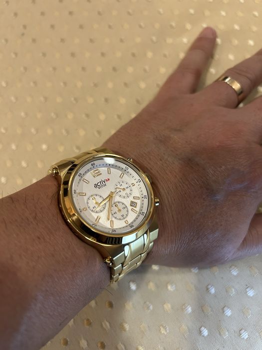 Relogio Activ Dourado