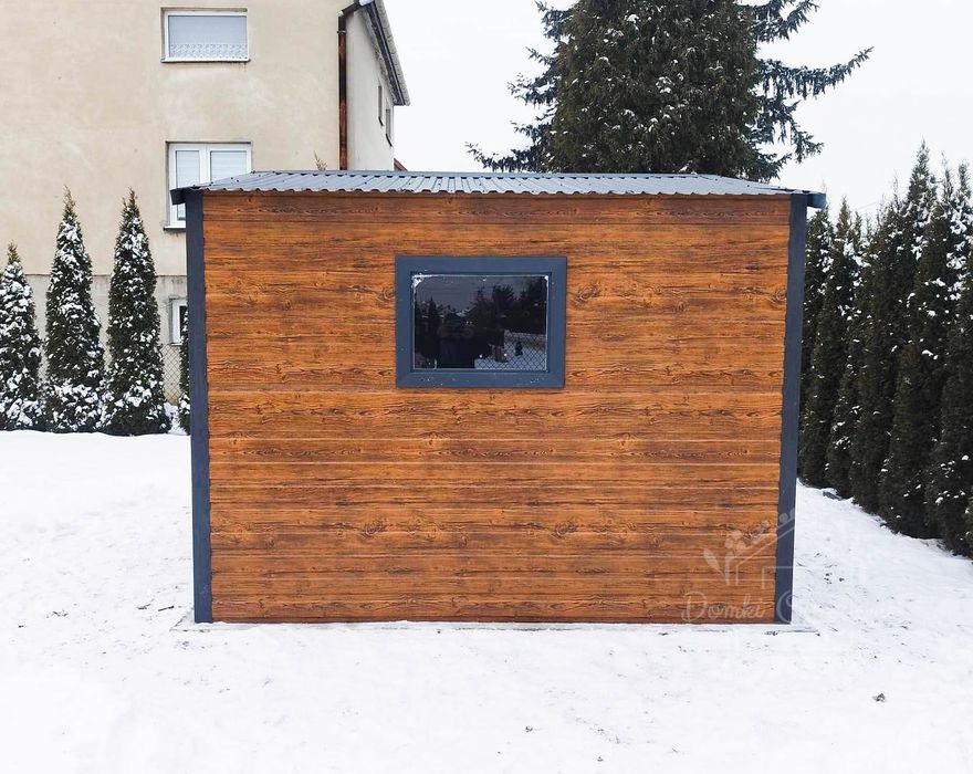 Domek Ogrodowy Schowek 2,5x2 wiata 1x2 okno drewnopodobny 2x2 ID435