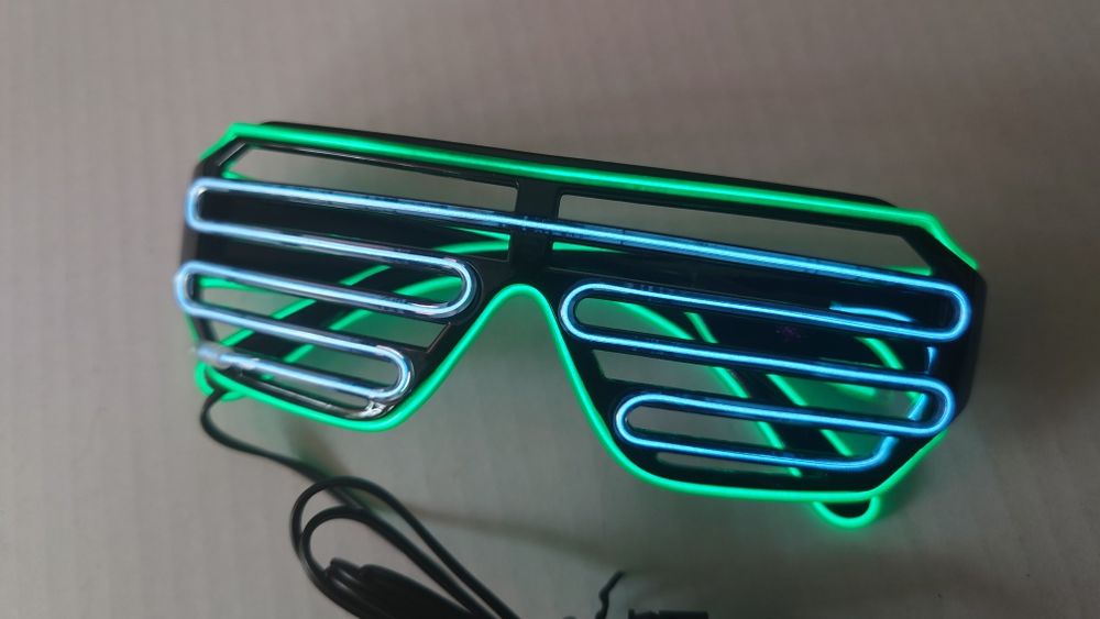 Okulary podświetlane imprezowe led