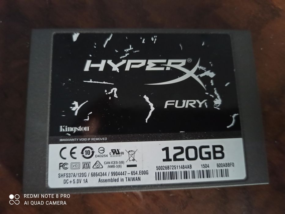 Disco SSD Kingston hyperX Fury 120
