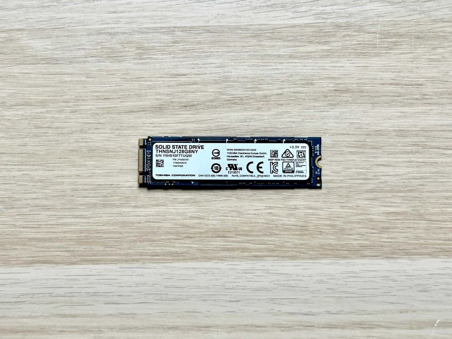 Dysk mSATA 128GB – Toshiba THNSNJ128G8NY – SSD B-M Key