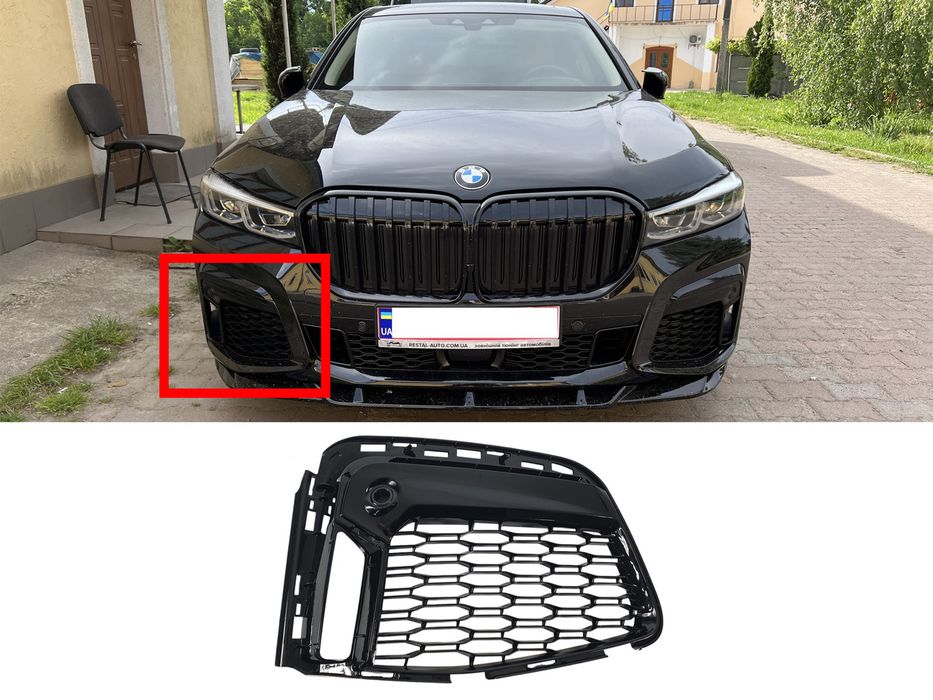 Решітки в бампер RH M-Paket для BMW 7 Series G11 / G12 2019-2023