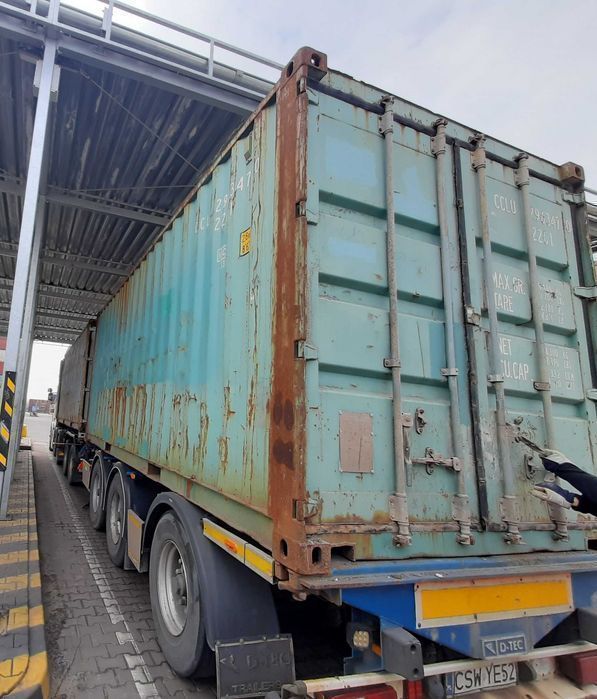 Kontener morski 40'HC 12m używany magazyn AS-IS tani transport /NJ