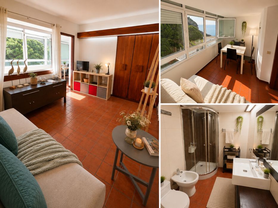 Disponivel Agosto!! T0+1 com acesso direto à praia