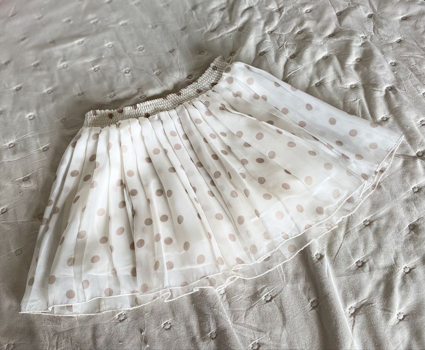 Spódniczka z tiulu w groszki  Zara Kids 128