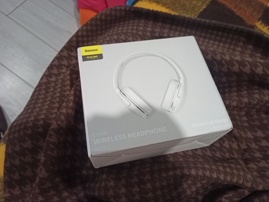Бездротові навушники Baseus encok d02 pro + кабелі для підключення 3.5