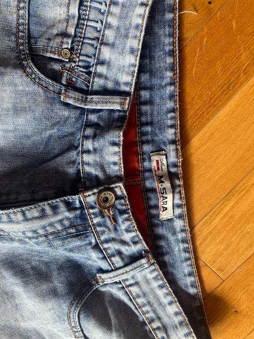 Meskie spodenki jeansowe rozm L