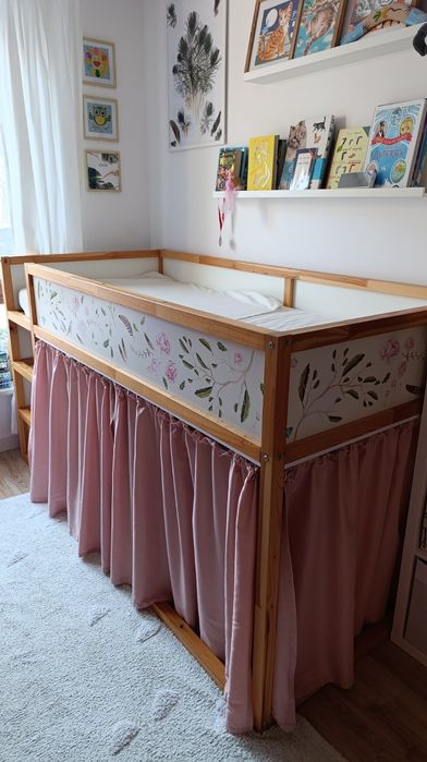 Łóżko Ikea KURA + dodatki, stan bardzo dobry