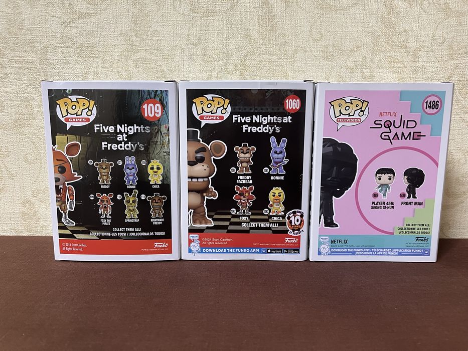 Фігурки Funko Pop! Freddy 1060, Foxy 109, Frontman 1486