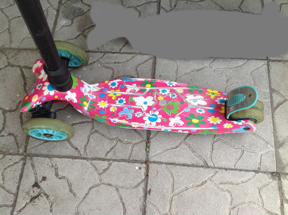 Самокат Best Scooter детский трёхколёсный колеса с подсветкой (кроме одного)