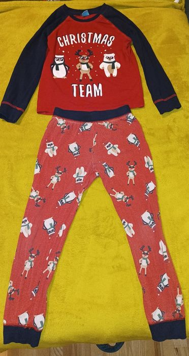 Zestaw piżama świąteczna 122/128
