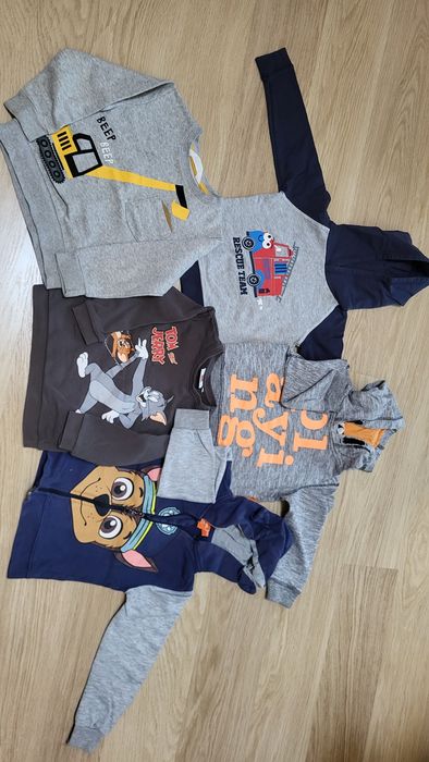 Paka body śpiochy bluzy spodnie kurtki dla chłopczyka 68-98
