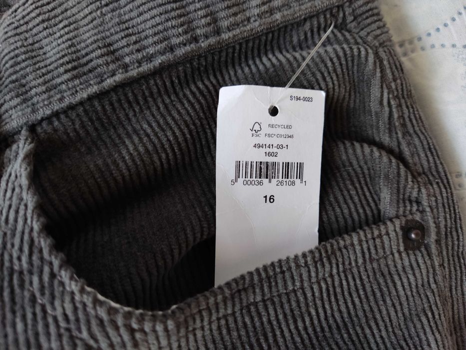 Брюки вельветовые (вельветки) для мальчика/подростка, GAP, 14-16  лет